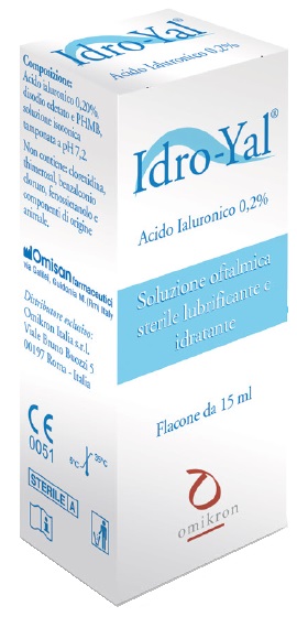 IDRO-YAL SOLUZIONE OFTALMICA LUBRIFICANTE IDRATANTE ACITO IALURONICO 0,2% 15 ML - Fontenova srl
