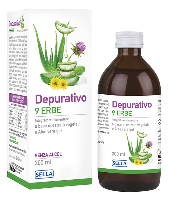DEPURATIVO 9 ERBE 200 ML - Fontenova srl