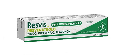 RESVIS XR ALFASIGMA 20 COMPRESSE EFFERVESCENTI DA 4 G - Fontenova srl