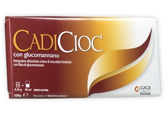 CADICIOC TAVOLETTA FONDENTE CON GLUCOMANNANO 100 G - Fontenova srl
