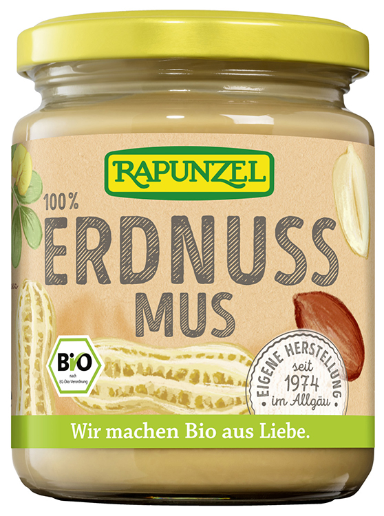 RAPUNZEL CREMA ARACHIDI SENZA ZUCCHERI AGGIUNTI 250 G - Fontenova srl