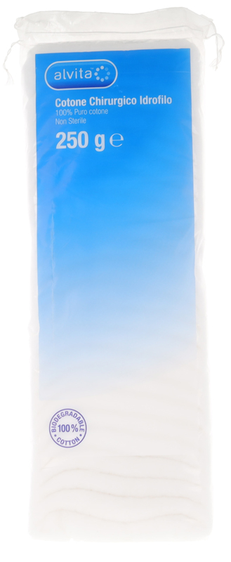 COTONE CHIRURGICO IDROFILO ALVITA 100% PURO COTONE 250 G - Fontenova srl