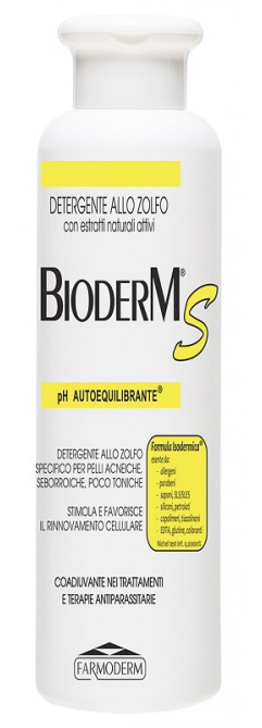 BIODERM S ANTIACNE ANTISEBO 250 ML - Fontenova srl