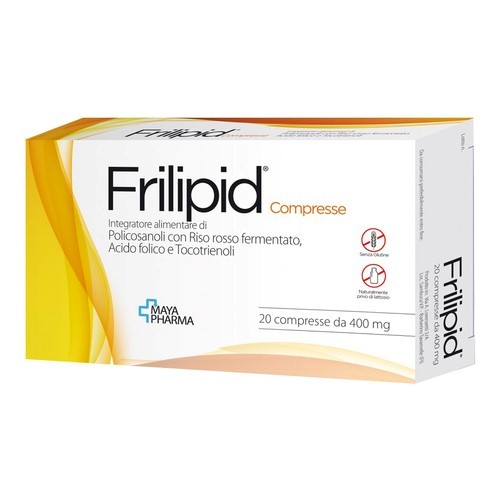 FRILIPID 20 COMPRESSE SENZA GLUTINE NATURALMENTE PRIVO DI LATTOSIO - Fontenova srl