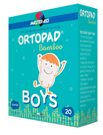 CEROTTO OCULARE PER ORTOTTICA ORTOPAD BOYS M 5,4X7,6 20 PEZZI - Fontenova srl