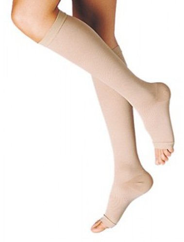 GAMBALETTO TERAPEUTICO DUALSAN A COMPRESSIONE DECRESCENTE KKL2 PUNTA APERTA BEIGE UNISEX 5 1 PAIO - Fontenova srl