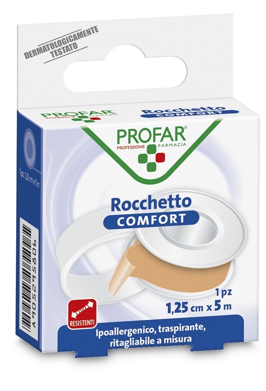 CEROTTO ROCCHETTO IN TELA COMFORT CM 1,25X5 M PROFAR - Fontenova srl