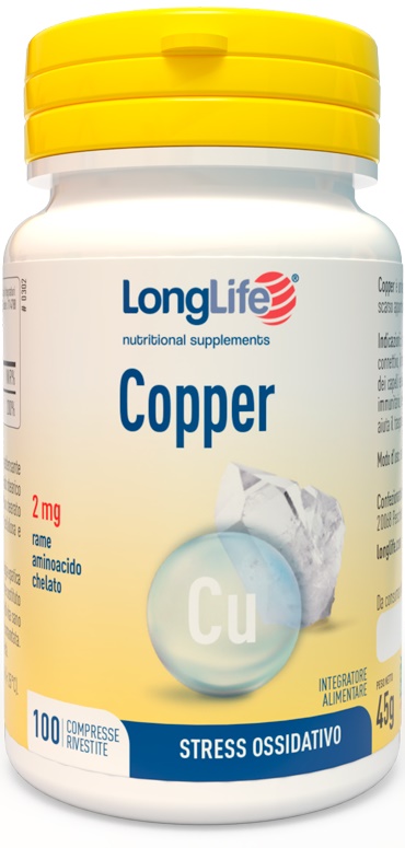 LONGLIFE COPPER 2 MG 100 COMPRESSE - Fontenova srl