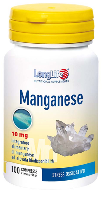 LONGLIFE MANGANESE 10 MG 100 COMPRESSE - Fontenova srl