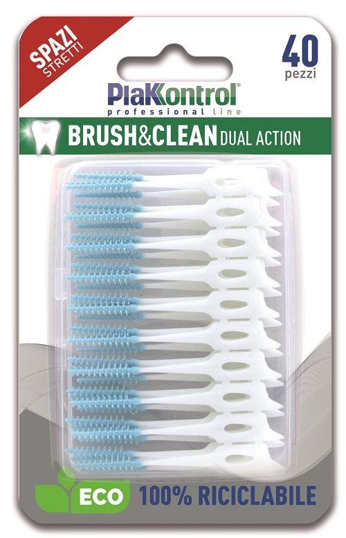 PLAKKONTROL BRUSH & CLEAN SCOVOLINI SPAZI STRETTI 40 PEZZI - Fontenova srl