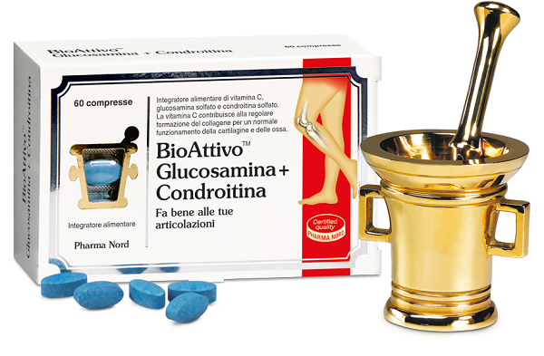 BIOATTIVO GLUCOSAMINA + CONDROITINA 60 COMPRESSE - Fontenova srl