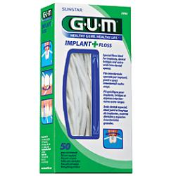 GUM IMPLANT + FLOSS FILO INTERDENTALE 50 PEZZI - Fontenova srl