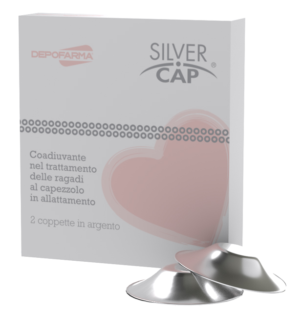 SILVER CAP COPPETTE IN ARGENTO COPRI CAPEZZOLI PER ALLATTAMENTO 2 PEZZI - Fontenova srl