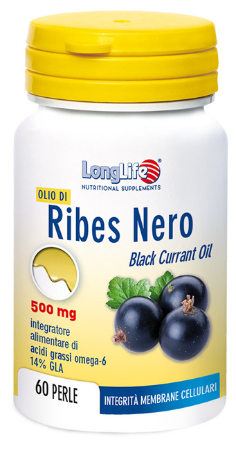 LONGLIFE OLIO RIBES NERO 60 PERLE DI GELATINA - Fontenova srl