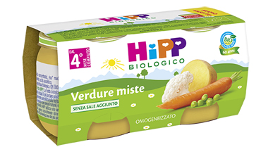 HIPP BIO HIPP BIO OMOGENEIZZATO VERDURE MISTE 2X80 G - Fontenova srl
