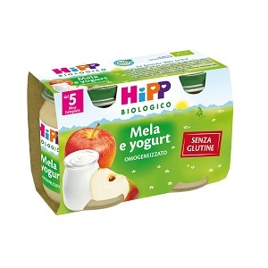 HIPP BIO HIPP BIO OMOGENEIZZATO MELA YOGURT 2X125 G - Fontenova srl