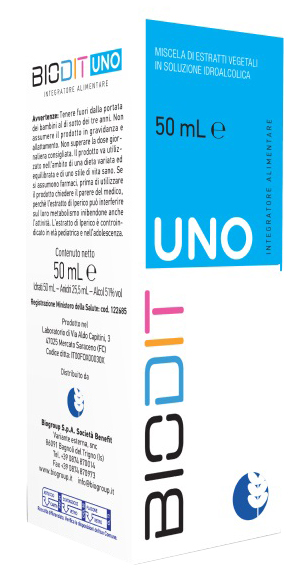 BIODIT UNO SOLUZIONE IDROALCOLICA 50 ML - Fontenova srl