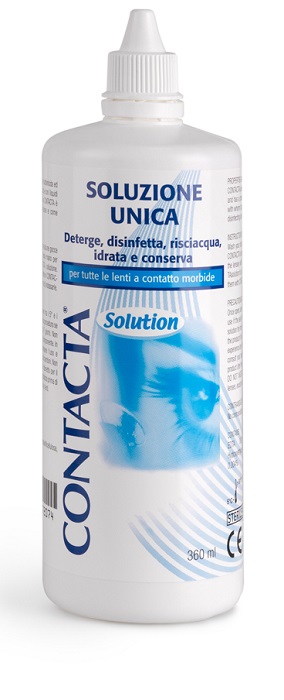 SOLUZIONE UNICA ISOTONICA PER LENTI A CONTATTO CONTACTA DA 360 ML - Fontenova srl