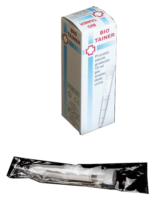 BIO TAINER PROVETTA STERILE PER URINA 10 ML - Fontenova srl