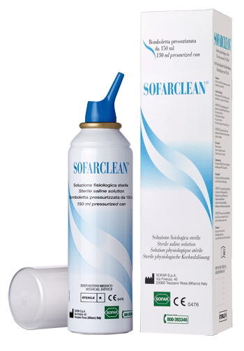 SOLUZIONE FISIOLOGICA SOFARCLEAN 150ML IN BOMBOLETTA PRESSURIZZATA - Fontenova srl