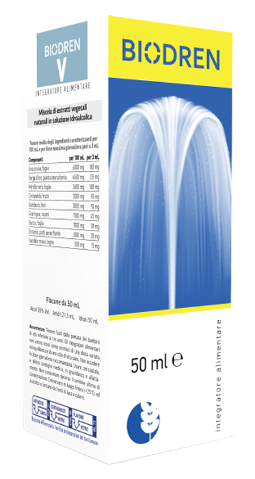 BIODREN V 50 ML SOLUZIONE IDROALCOLICA - Fontenova srl