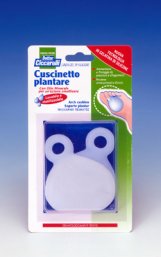 CUSCINETTO PLANTARE REALIZZATO IN GEL DI SILICONE BIANCO SEMITRASPARENTE SAGOMATO PER AMMORTIZZARE E PROTEGGERE PRESSIONE E SFREGAMENTI SOTTO LA PIANTA DEI PIEDI 2 PEZZI - Fontenova srl