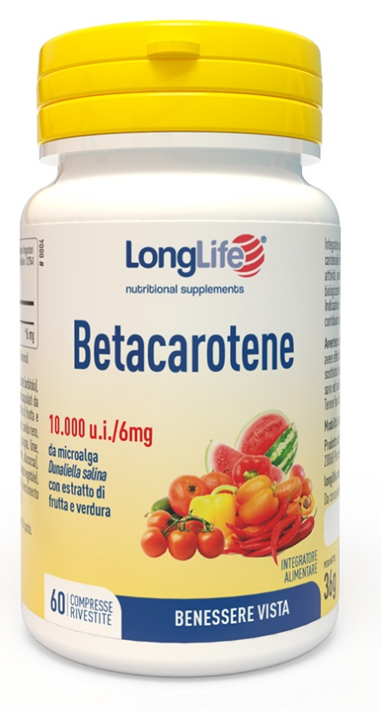 LONGLIFE BETACAROTENE 60 COMPRESSE - Fontenova srl