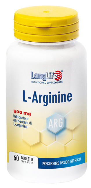 LONGLIFE L-ARGININE 60 TAVOLETTE RIVESTITE DA 900 MG - Fontenova srl