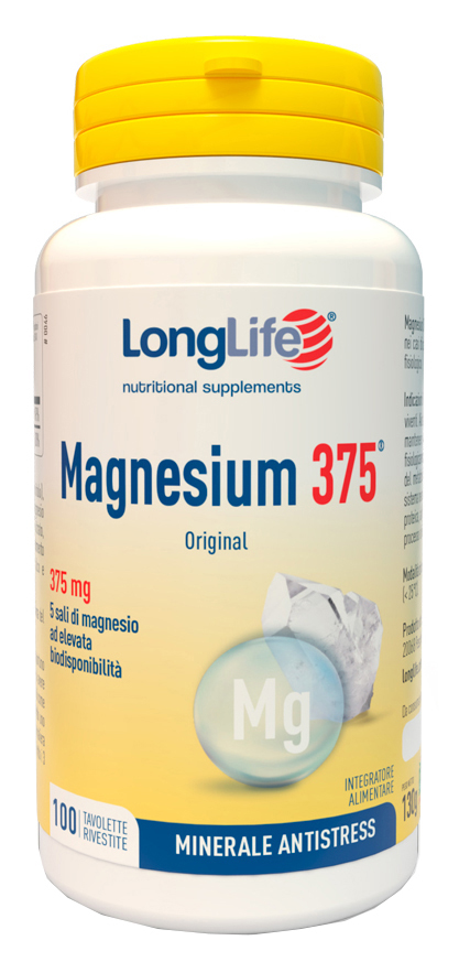 LONGLIFE MAGNESIUM 375 ORIGINAL 375 MG 100 TAVOLETTE - Fontenova srl