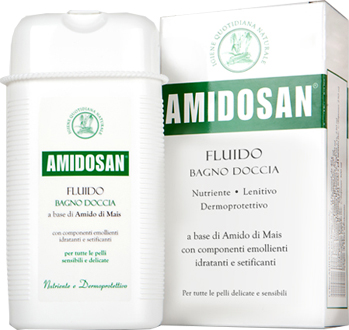 AMIDOSAN FLUIDO BAGNO DOCCIA NUTRIENTE LENITIVO RINFRESCANTE 300 ML - Fontenova srl