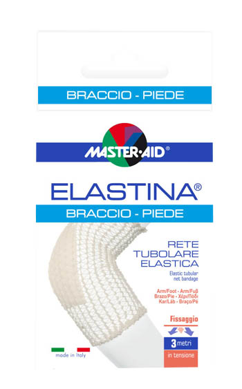 RETE TUBOLARE ELASTICA IPOALLERGENICA MASTER-AID ELASTINA BRACCIO/PIEDE 3 MT IN TENSIONE CALIBRO 4 CM - Fontenova srl