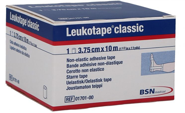 LEUKOTAPE BENDA ANELASTICA PER BENDAGGI FUNZIONALI 3,75X100 CM - Fontenova srl