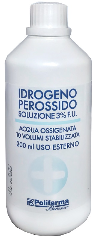 PEROSSIDO IDROGENO 3% 200 ML ACQUA OSSIGENATA 10 VOLUMI STABILIZZATA - Fontenova srl