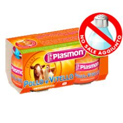 PLASMON OMOGENEIZZATO VITELLO POLLO 80 G X 2 PEZZI - Fontenova srl