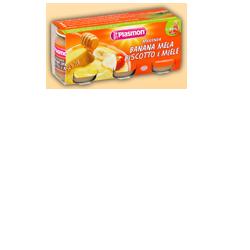 PLASMON OMOGENEIZZATO BANANA/MELA/BISCOTTI/MIELE 120 G X 3 PEZZI - Fontenova srl