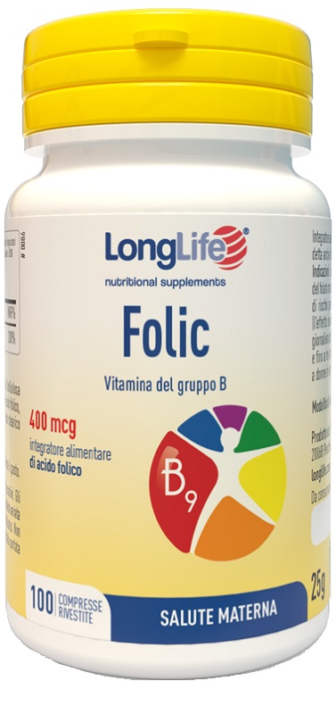 LONGLIFE FOLIC 400 MCG 100 COMPRESSE - Fontenova srl