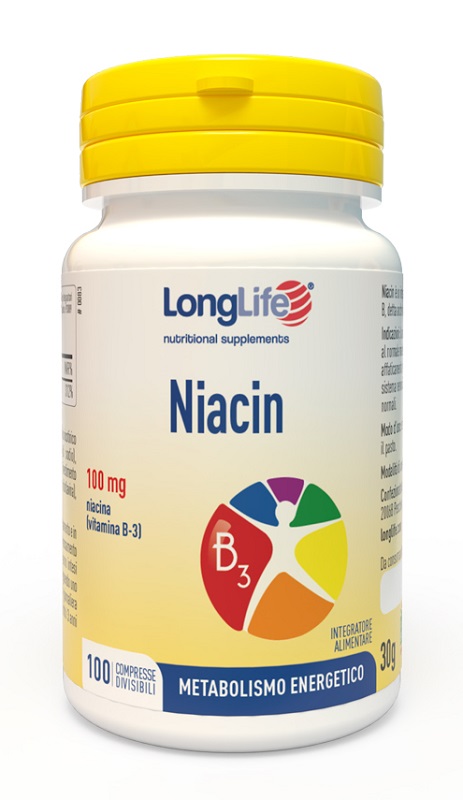 LONGLIFE NIACIN 100 MG 100 COMPRESSE DIVISIBILI - Fontenova srl