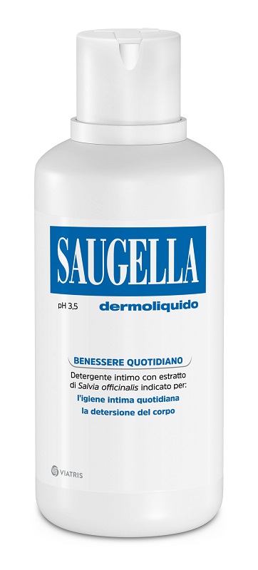 SAUGELLA DERMOLIQUIDO PH 3,5 DETERGENTE INTIMO BENESSERE QUOTIDIANO 500 ML - Fontenova srl