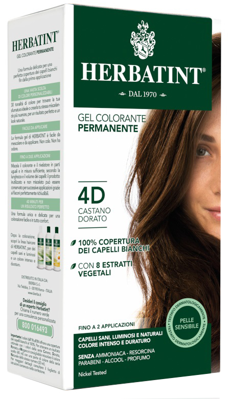 HERBATINT 4D CASTANO DORATO 150 ML - Fontenova srl