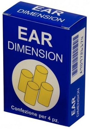 EAR DIMENSION TAPPO AURICOLARE IN SPUGNA 4 PEZZI - Fontenova srl