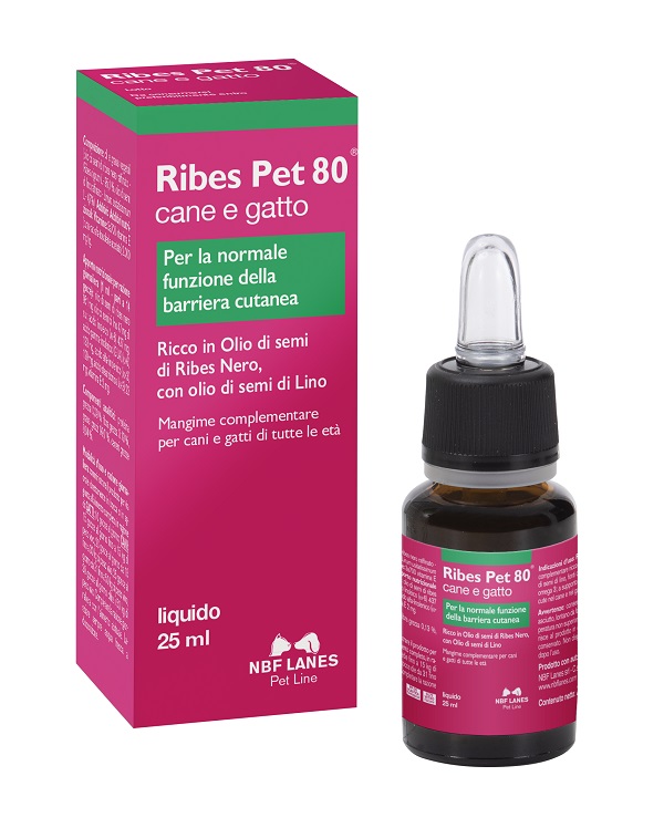 RIBES PET 80 GOCCE OLIO 25 ML CON CONTAGOCCE - Fontenova srl