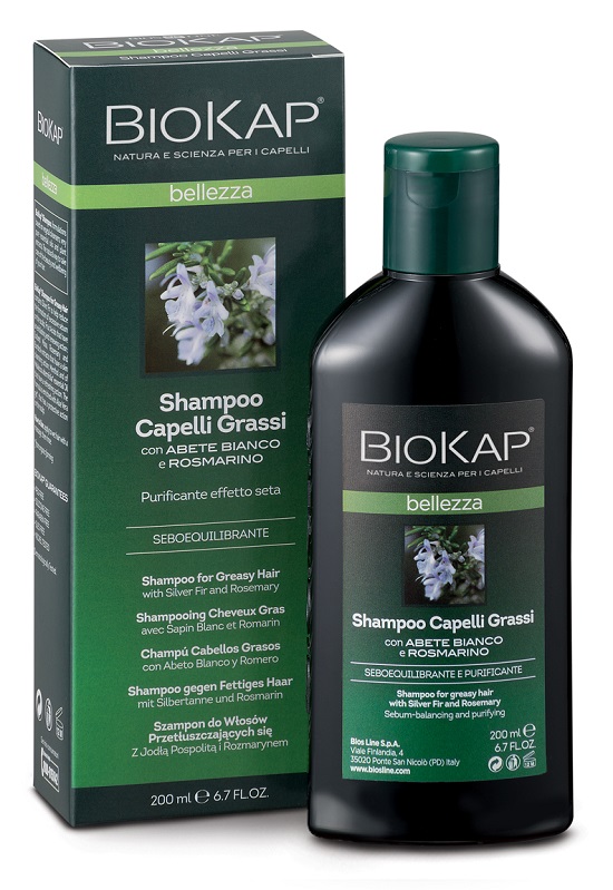 BIOKAP BELLEZZA SHAMPOO CAPELLI GRASSI 200 ML BIOSLINE - Fontenova srl