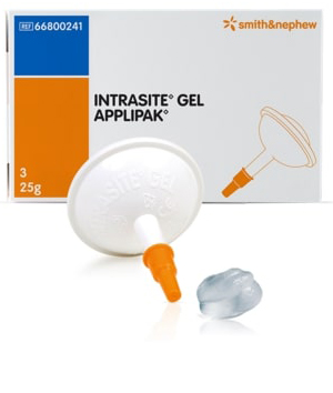 MEDICAZIONE A BASE DI IDROGEL AMORFO PER LO SBRIGLIAMENTO DEL TESSUTO NECROTICO CONFEZIONE CON APPLICATORE APPLIPAK 8G 10 PEZZI - Fontenova srl