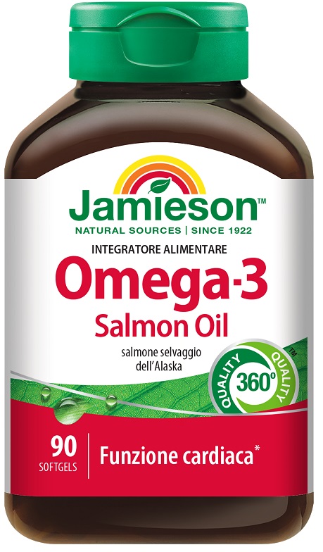 JAMIESON OMEGA 3 SALMON OIL 90 PERLE - Fontenova srl
