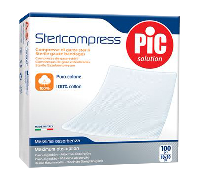 GARZA COMPRESSA STERILE 18X40CM - Fontenova srl