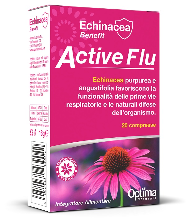 ECHINACEA BENEFIT ACTIVE FLU 20 COMPRESSE DA 800 MG - Fontenova srl