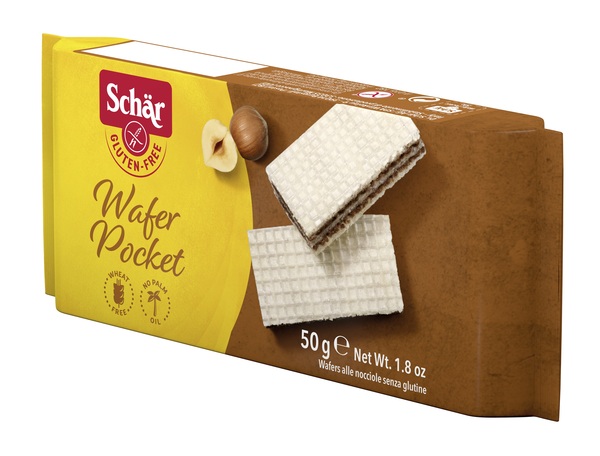 SCHAR WAFER POCKET ALLA NOCCIOLA 50 G - Fontenova srl