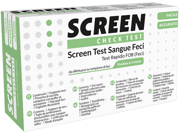SCREEN TEST RAPIDO PRESENZA DI SANGUE OCCULTO NELLE FECI SCREEN TEST FOB - Fontenova srl