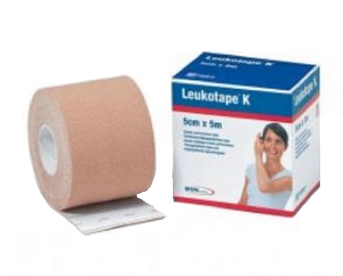 BENDA ADESIVA LEUKOTAPE K PER TAPING FISIOTERAPICO LARGHEZZA 5 CM LUNGHEZZA 5 M COLOR CARNE IN ROTOLO - Fontenova srl