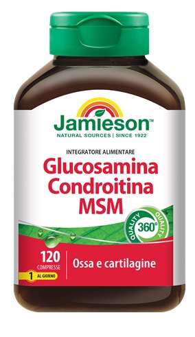 JAMIESON GLUCOSAMINA CONDROITINA MSM 120 COMPRESSE - Fontenova srl